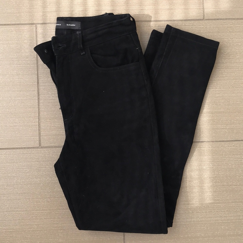 Proenza Schouler genuine leather (suede) pants